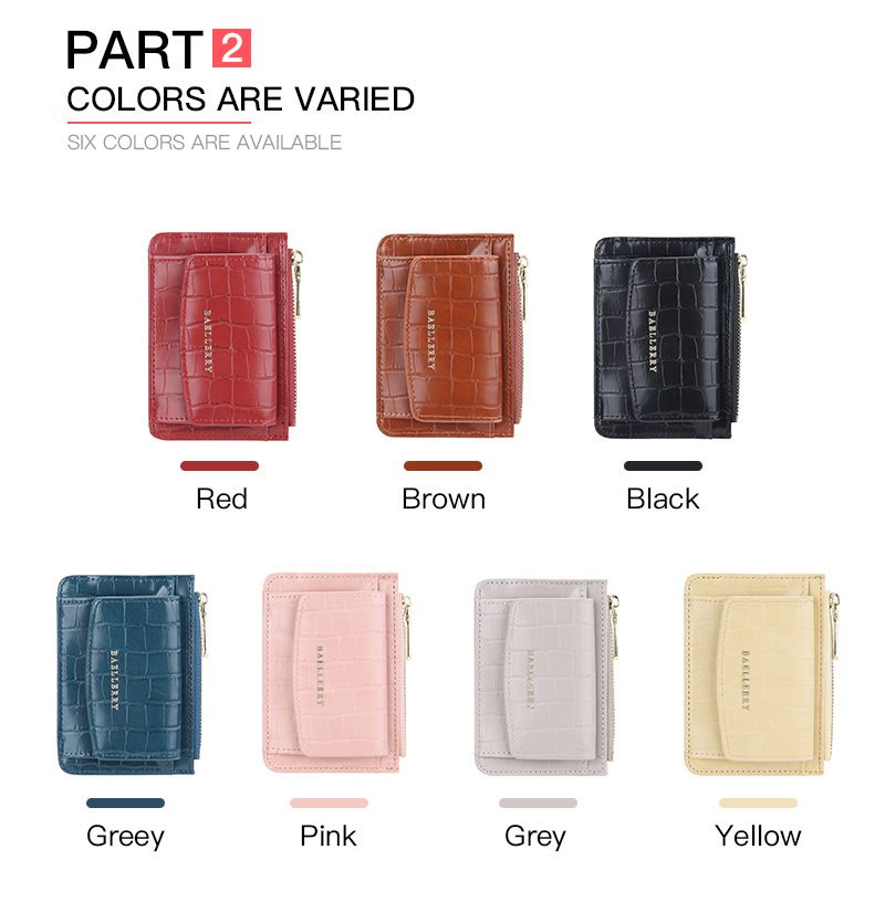 BAELLERRY neue geldbörse für frauen version krokodil muster multifunktionale münztüte modische kleine reißverschluss kartenhalter_voghion.com