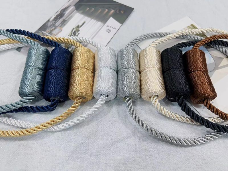 Rechte koptelefoon, kalebas stijl gordijn magneet gesp, huistextiel accessoires, touw, raamdecoratie bindband_voghion.com