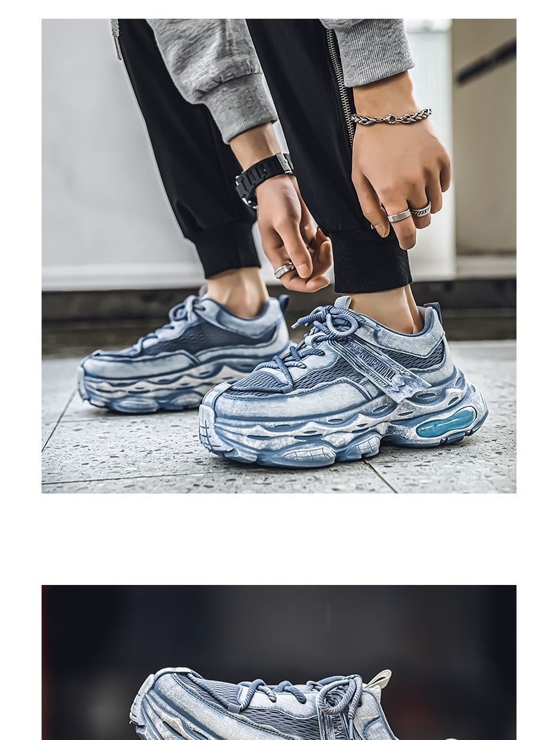 Men's 2025 Mesh Versatile Dad Summer Breathable Thick Sole Height Increasing Casual Sports Shoes Z-7_voghion.com