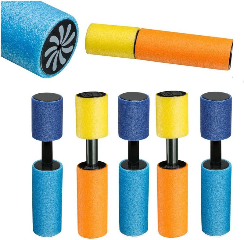 Wasserpistole aus Schaumstoff zum Ziehen und Sprühen – EVA-sichere Wasserpistole für Kinder zum Spielen am Strand, im Pool und im Freien (21,5 cm/33 cm/38 cm)_voghion.com