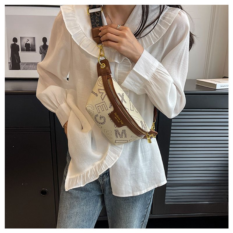 Fanny Pac Donna Borse a Tracolla in Pelle Vegana per Ragazza Borse a Tracolla con Nappe Borsa Piccola SG con Chitarra Regolabile_voghion.com