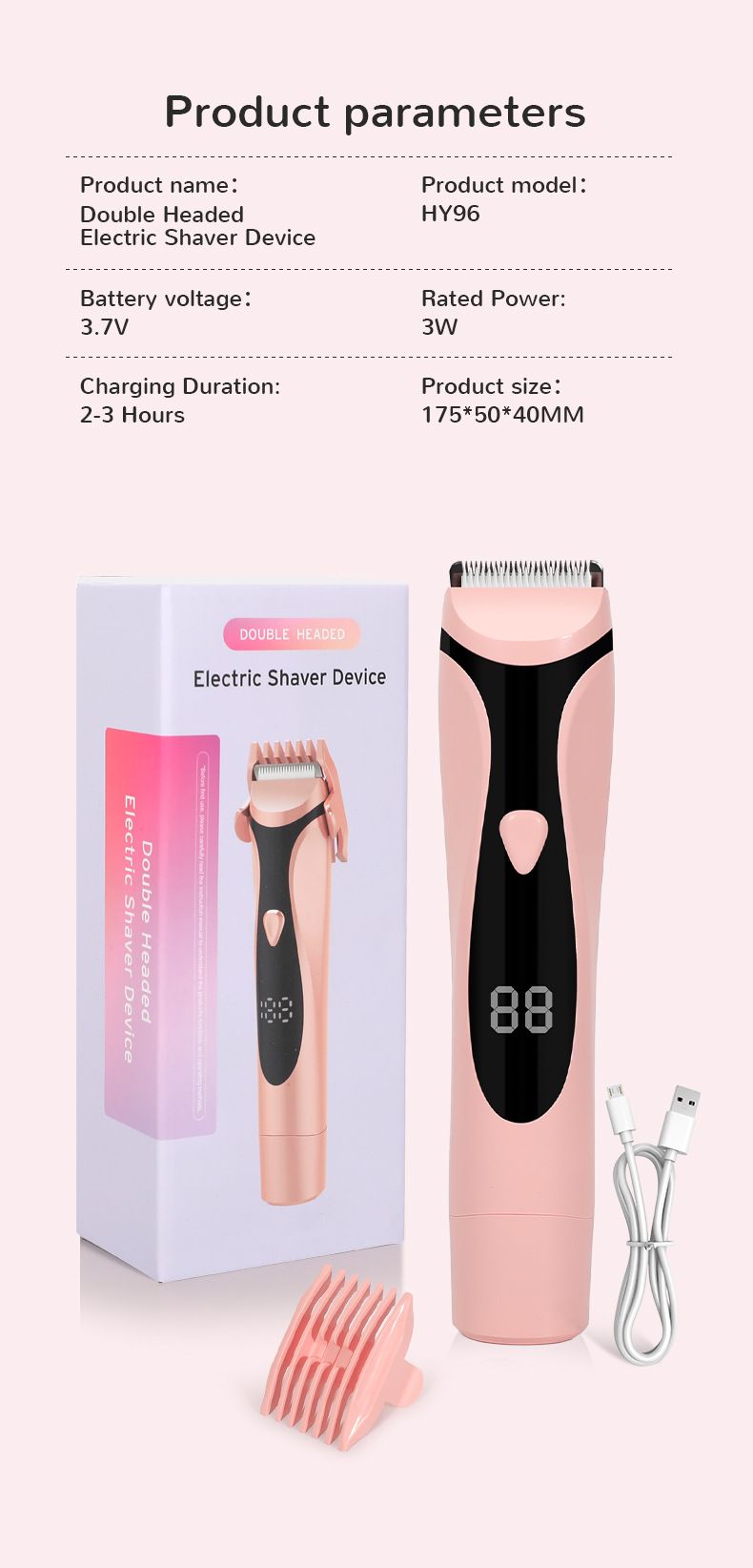 2025 New Cross-Border Removal Device For Women, Private Area, Pubic Armpit Hair, Full Body Shaver, Anti-Scratch Electric Hair Trim_voghion.com
