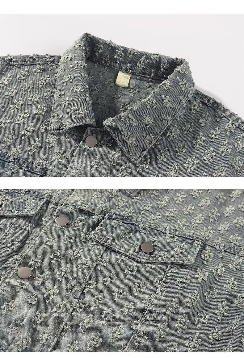 Pánské oblečení Všestranné jarní a podzimní sako Žakárové ležérní trendy klopová košile s širokými nohavicemi_voghion.com