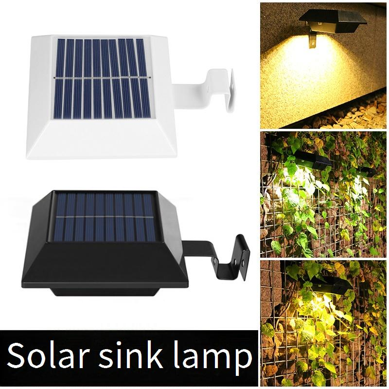 Çit, Bahçe ve Yol İçin 12 LED Güneş Enerjili Su Geçirmez Dış Mekan Lambası – Alacakaranlıktan Şafağa Sensörlü, Beyaz/Sıcak Işık, Siyah/Beyaz Gövde_voghion.com