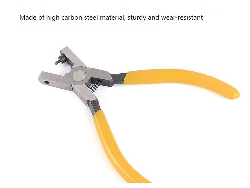 Professional Leather Watch Band Hole Punch Tool - Carbon Steel Blade, Precision Hole Maker For Belts, Tags & Thin Metal Sheets_voghion.com