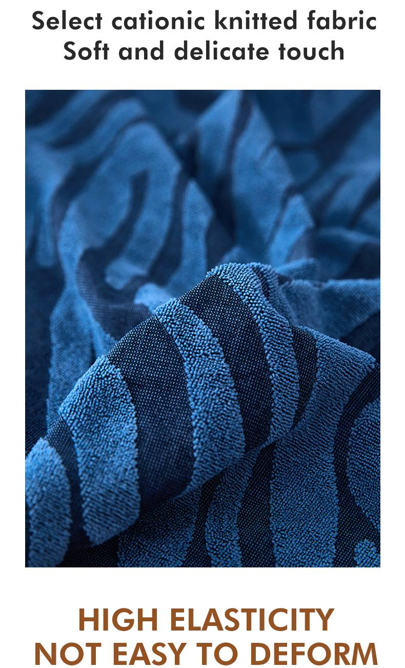 Full-Coverage Elastic Sofa Slipcover – Thickened Winter Sofa Protector For 2/3-Seater Couches, Modern Wave-Pattern Design_voghion.com
