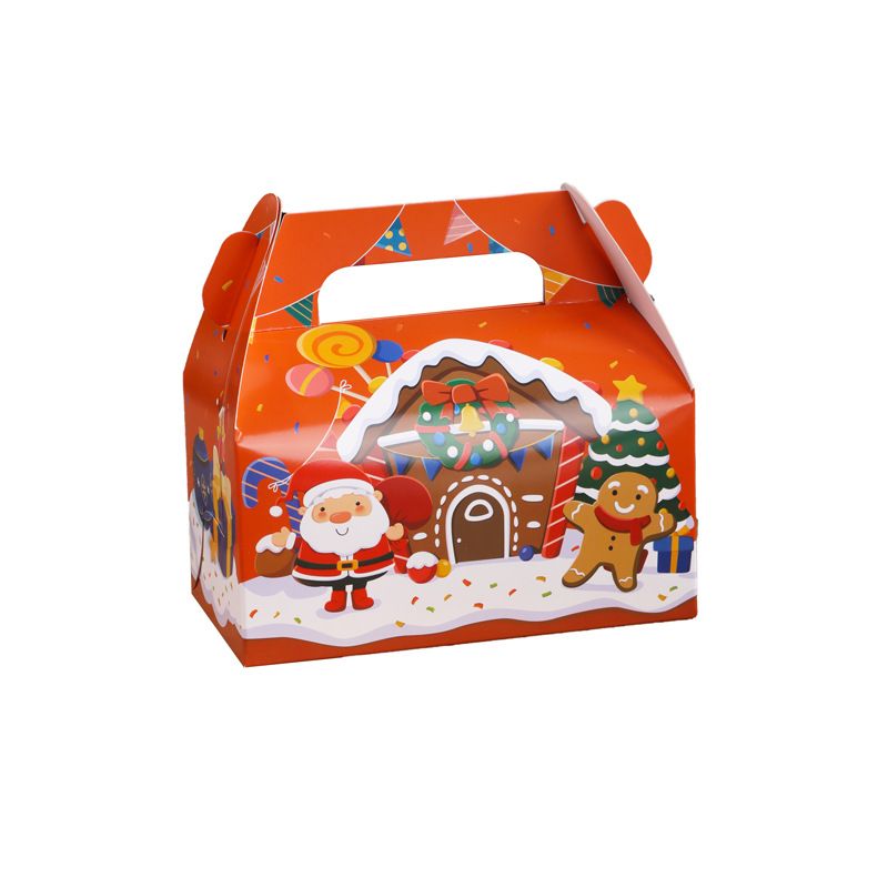 Kerst Cupcake Box Set - Milieuvriendelijke kraftpapieren dessertverpakking voor muffins, koekjes en snoep | Feestelijke geschenkdozen in feestelijke kleuren_voghion.com