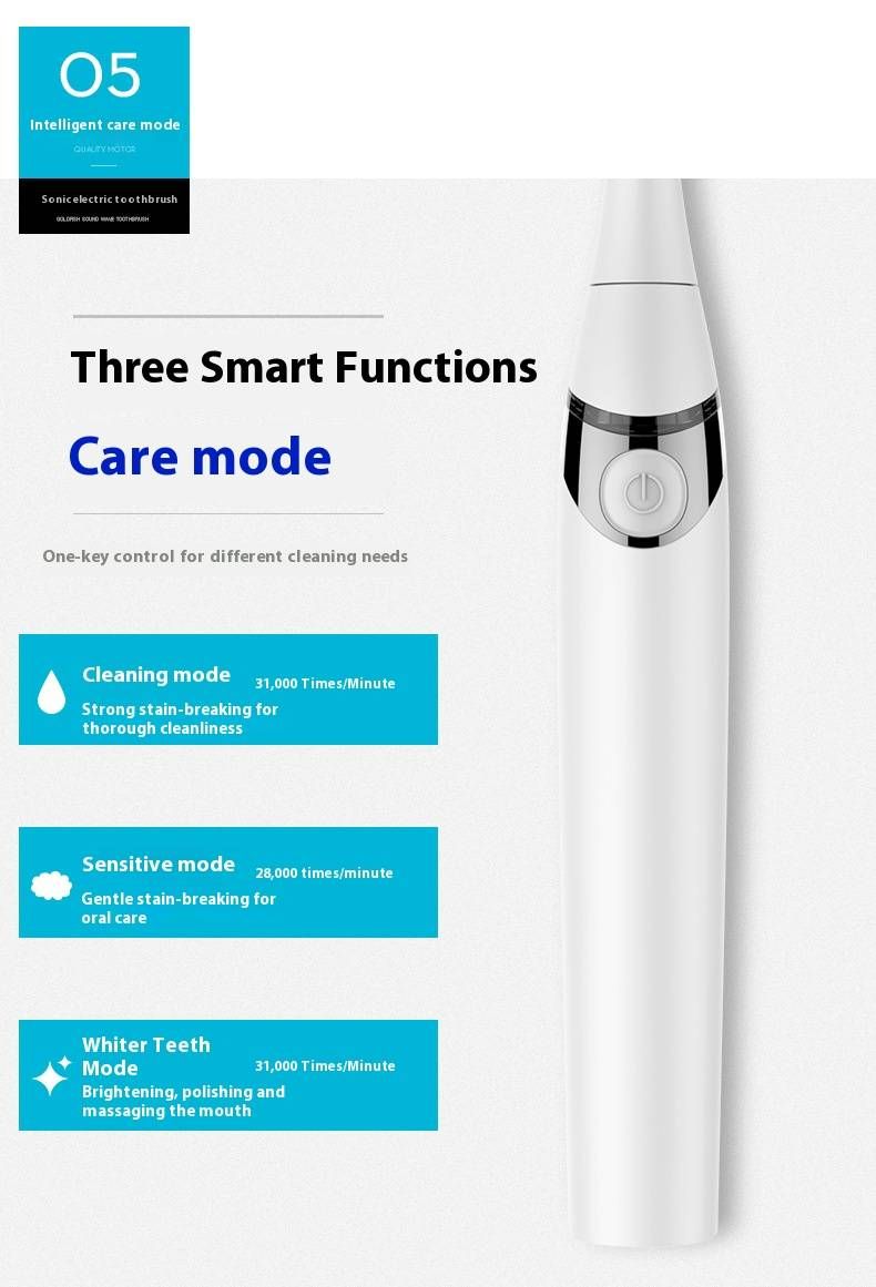 Elektrische Schallzahnbürste mit UV-Sterilisation – 3 Modi, Magnetschwebemotor, 30-Tage-Batterie, harte Borsten_voghion.com