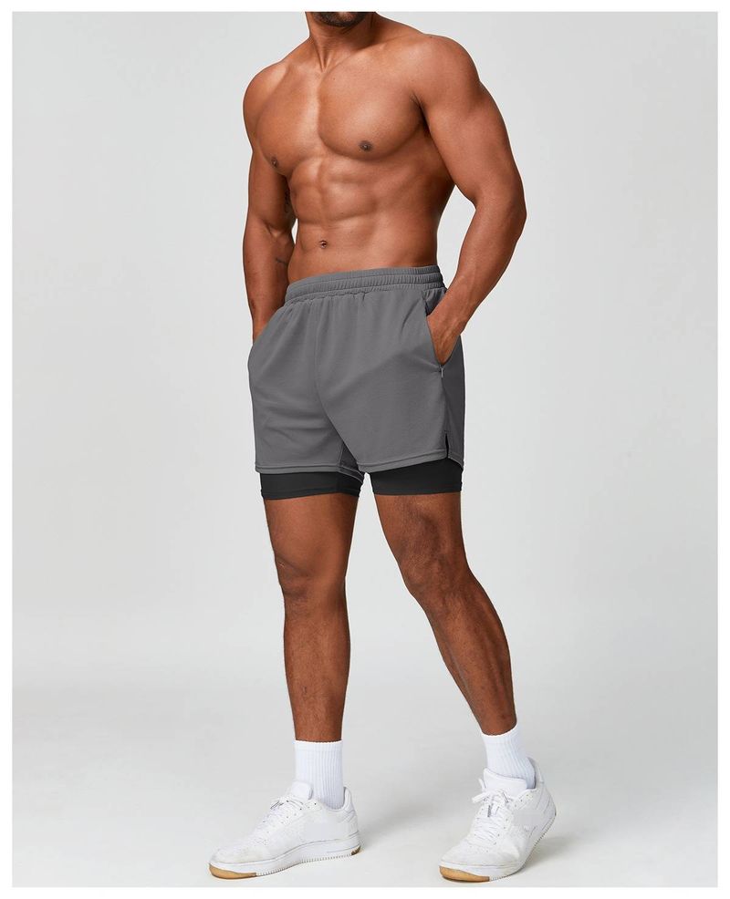 SwayneMen's Skin-Friendly, Breathable, Quick-Drying Three-Point Sports Casual Shorts Fitness Basketball Bottoms 1183_voghion.com