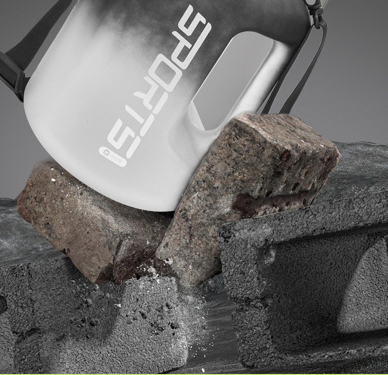 Tazza d'acqua di grande capacità, per uomo e donna, portatile, per sport, fitness, pancia, Dundong, secchio, tazza spaziale in plastica_voghion.com