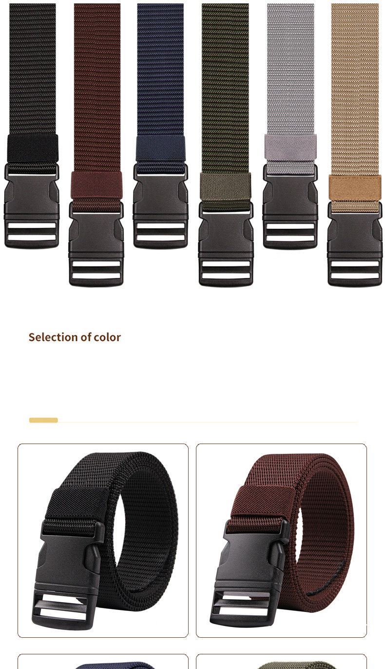 HOT New Army Belts Adjustable Men Outdoor Travel Tactical Waist Belt with Plastic Buckle_voghion.com