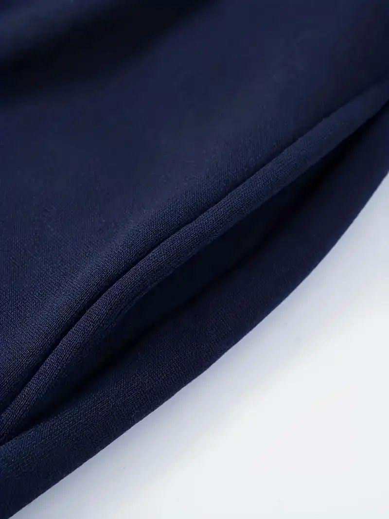 Pantalon de jogging décontracté pour homme avec étiquette en cuir – Pantalon de survêtement doublé polaire polyester pour l'hiver, poignets élastiques, coupe décontractée, couleur unie_voghion.com