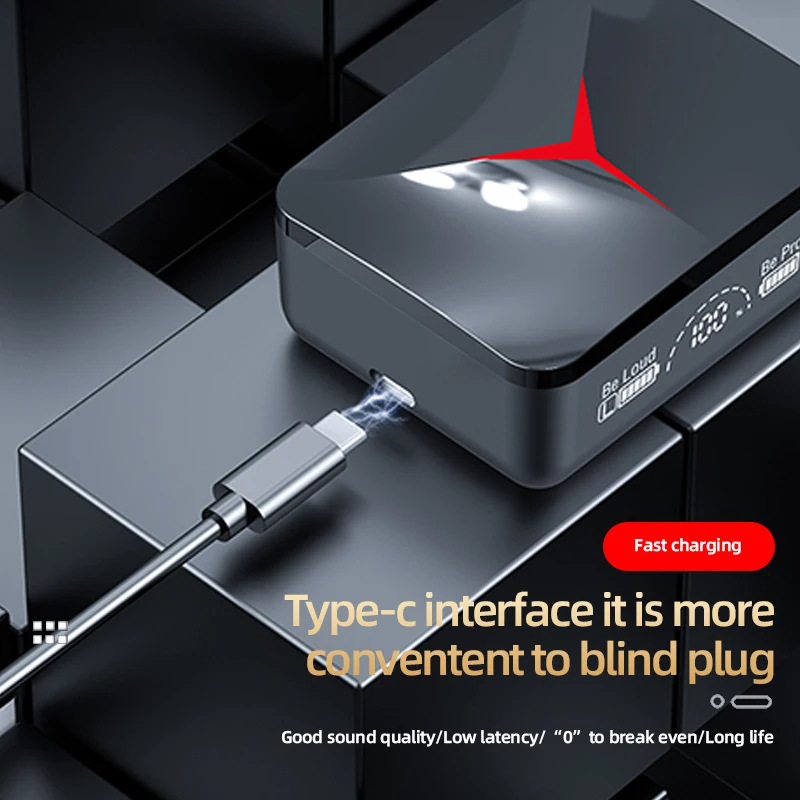M90pro private model Bluetooth TWS in ear true wireless noise reduction stereo sports earphones_voghion.com