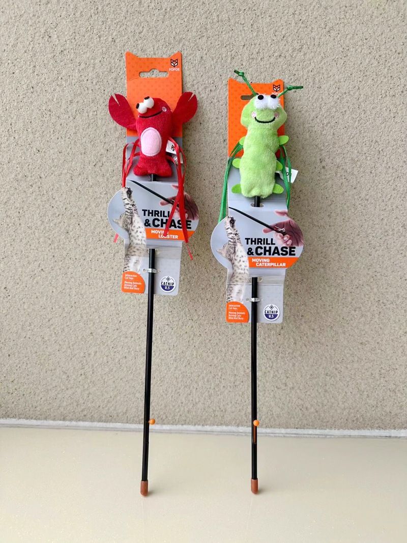 Two Foxes FOFOS Bacchetta Giocattolo Resistente e Resistente ai Morsi Autointrattenimento Interattivo Asta Teaser Forniture per Gatti_voghion.com