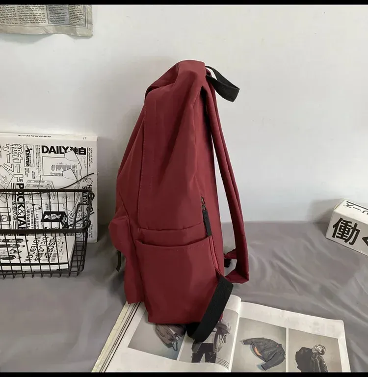 Zaino versatile nero grigio bianco rosso di alta qualità, grande capacità, borsa da viaggio impermeabile, lavabile, in nylon, per computer, unisex_voghion.com