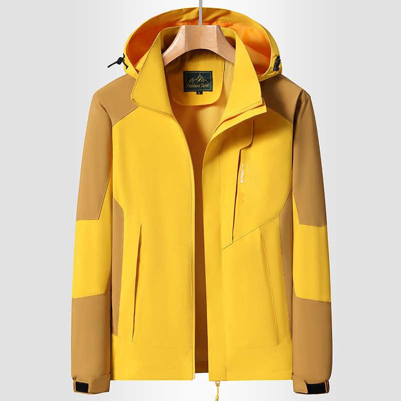 Frühling und Herbst Neue Outdoor Casual Sports Bergsteigen Jacke Mit Mesh Single Layer Paar Stil Farbe Block_voghion.com