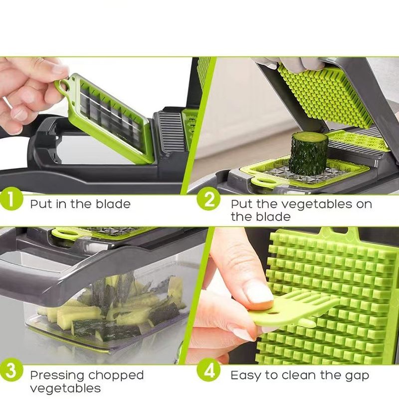 Kitchen Tools Multifunctional Vegetable Cutter Set Manual Slicer Shredder Wiper Grater Kitchen Gadgets And Accessories Cooking_voghion.com