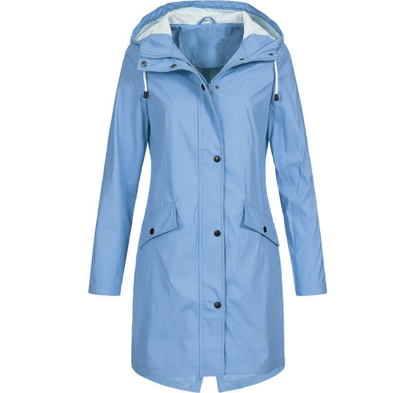 Chaqueta de invierno para mujer, chaquetas largas de lana Softshell, cortavientos para senderismo, abrigo a prueba de viento para exteriores, impermeable con capucha para mujer_voghion.com