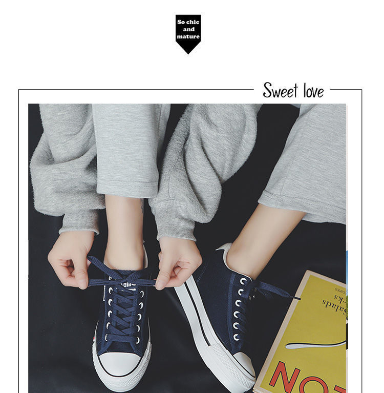 Spring Spring Low-cut Inner Height Women's Shoes Korean Student Versatile Canvas Shoes, Quilted Platform, White Shoes, Women's Single Shoes_voghion.com