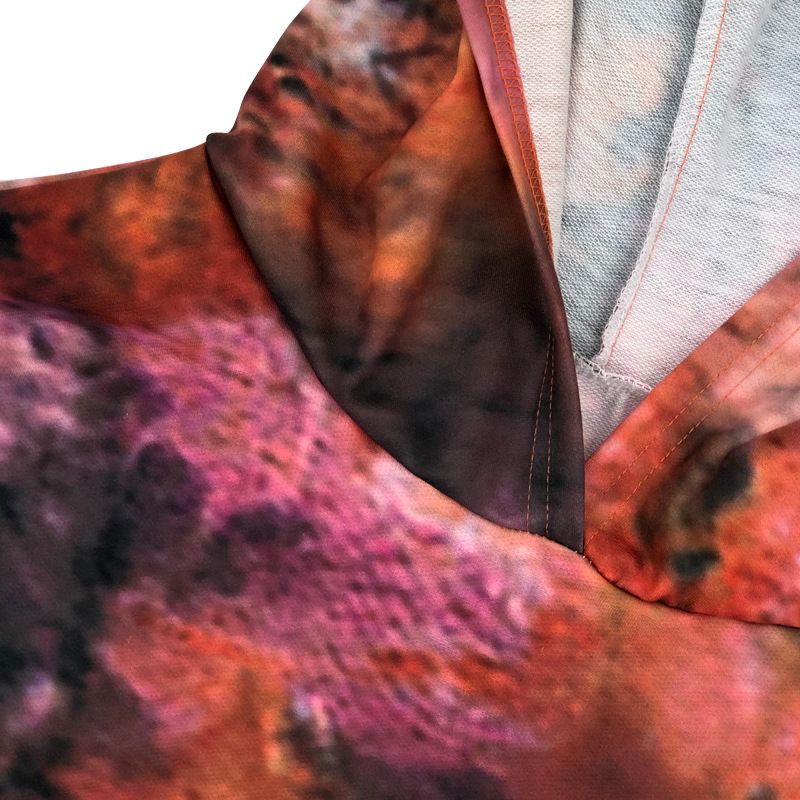 Costume deux pièces décontracté pour femmes, imprimé tie-dye, mode, grande taille, grande taille_voghion.com