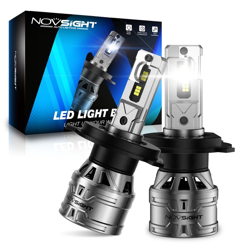 NOVSIGHT N61-serie autokoplamplampen 9005 9006 9012 H1 H11 H3 H4 H7 13000LM 60W 6500K ingebouwd ventilatorontwerp_voghion.com