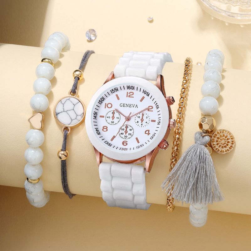 Siliconen Casual Quartz en Sieraden Dameshorloge_voghion.com