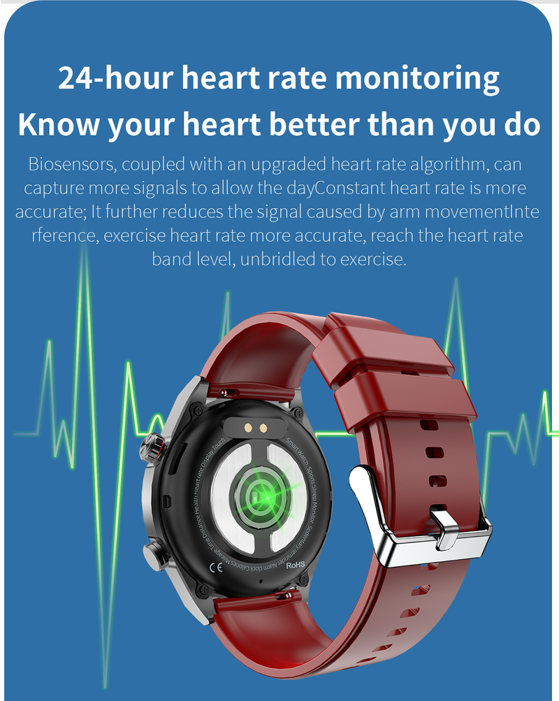 Li Ge's new non-invasive blood glucose and blood pressure intelligent ECG electrocardiogram blood oxygen health monitoring watch Bluetooth call_voghion.com
