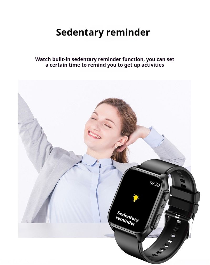 ECG Monitoring TK12 Smart Watch Bluetooth Call Non-Invasive Glucose Heart Rate Blood Pressure Body Temperature Sleep_voghion.com