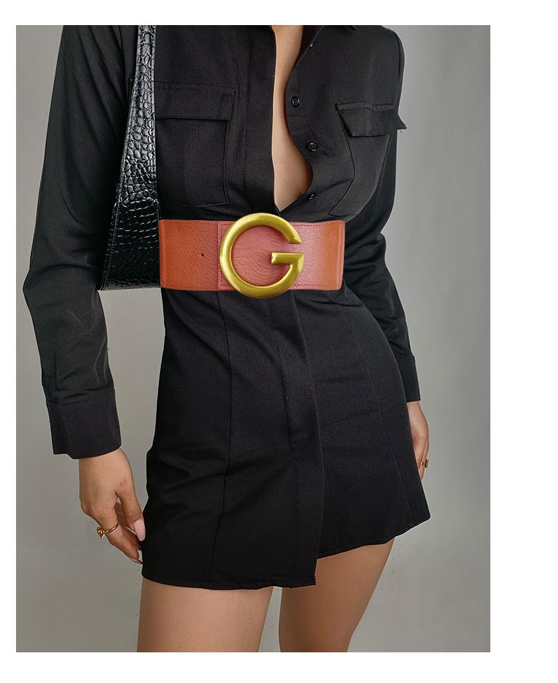 HOT Wie Corset Belt Mulher Vestido Stretch Cummerbun Cintura Feminina Plus Size G Cintos Para Mulheres Bran De Alta Qualidade Grande_voghion.com