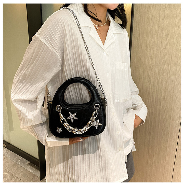 Trendy Hot Girl Light Luxury Small Bag 2023 New Star Chain Borsa a semicerchio Borsa a tracolla di fascia alta all-match di nicchia_voghion.com