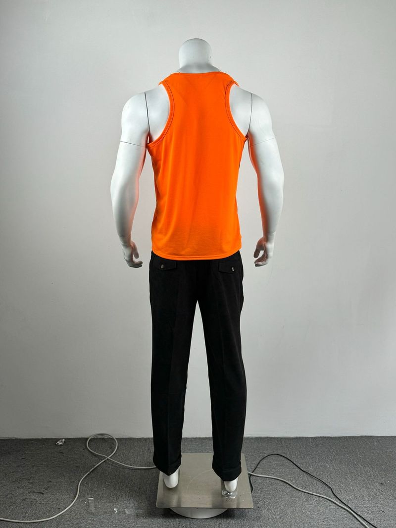 Men's Clothing Large V Neck T Shirt Solid Color Thin Casual Sweat Shirt Sleeveless Breathable Waistcoat Sports Vest_voghion.com