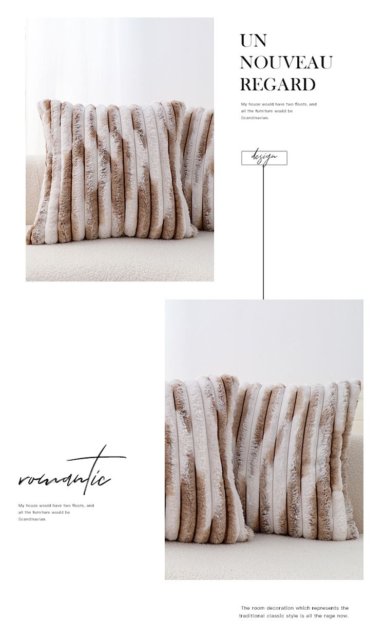 Copricuscino in peluche, cuscini decorativi solidi per il divano, copricuscino soffice, federe in pelliccia morbida, decorazioni per la casa_voghion.com
