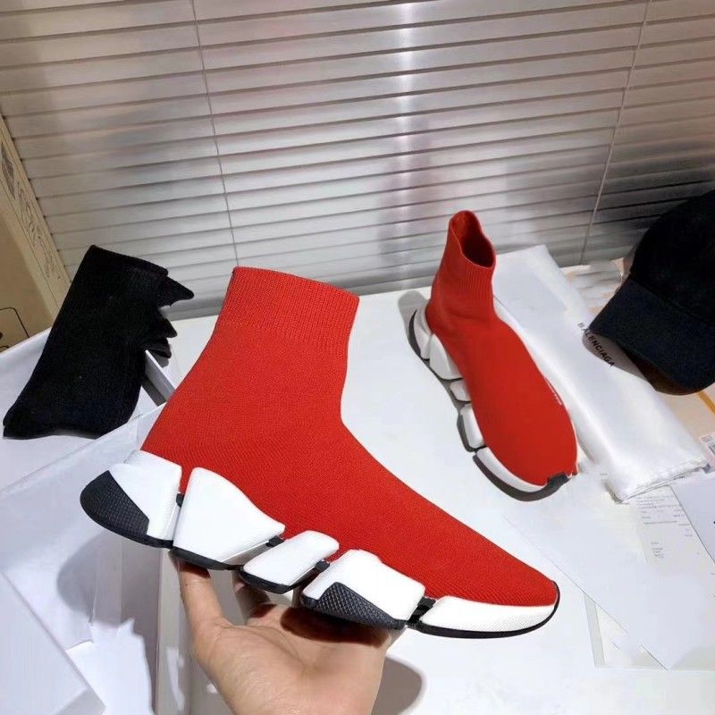 Guangzhou 2024 2.0 Nieuwe internetberoemdheid veelzijdige lente- en herfst dikke elastische gebreide sokken schoenen rust_voghion.com