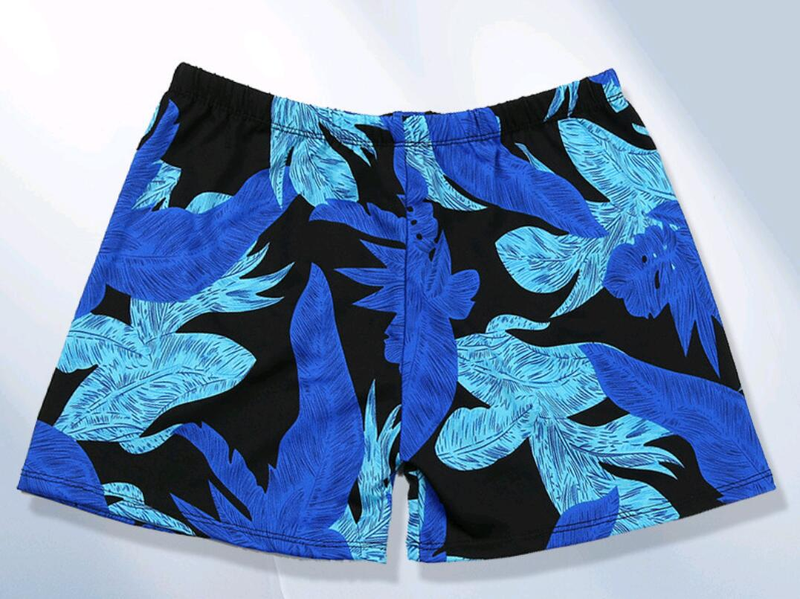 Herren Badehose mit Digitaldruck, für Strand, Urlaub, Wasserpark, heiße Quelle_voghion.com