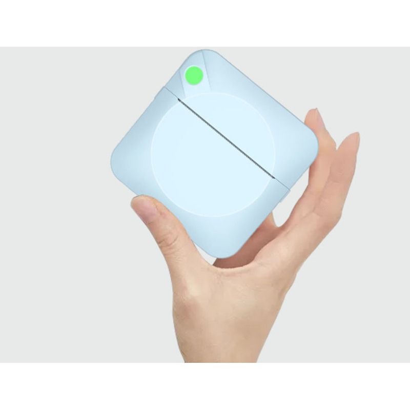 Impresora fotográfica portátil de bolsillo para estudiantes, pequeña, con conexión Bluetooth, impresión sin tinta_voghion.com