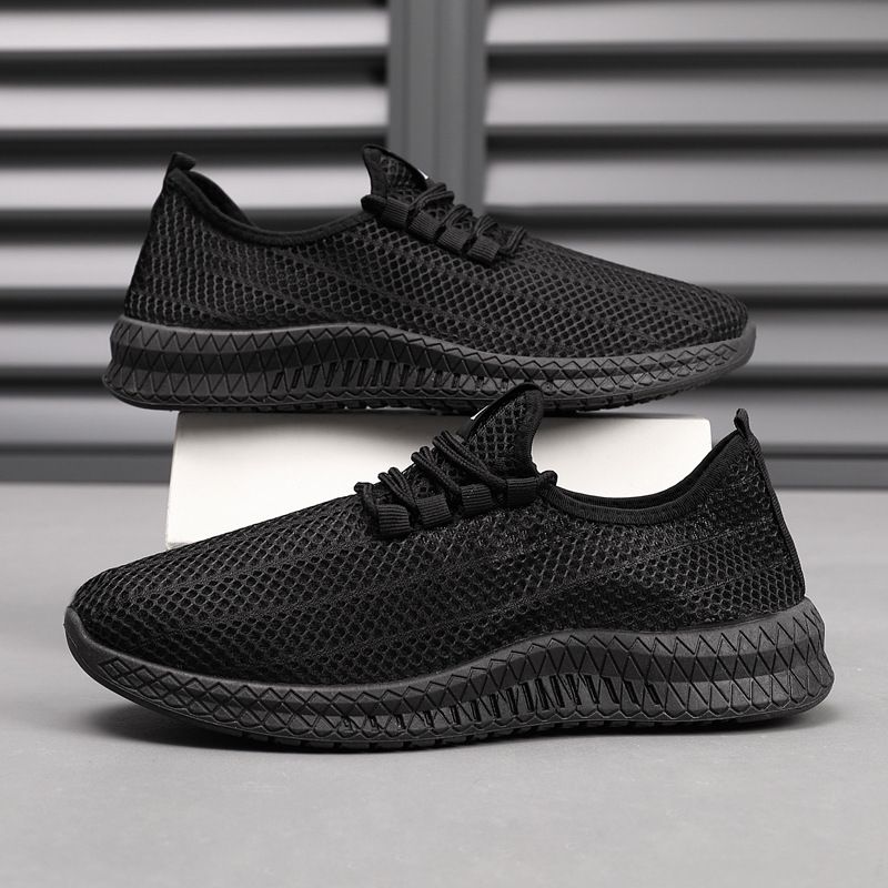 Man Work Shoes Tennis Shoes Sneakers Mesh Canvas Arch Support Footwear Sneakers_voghion.com