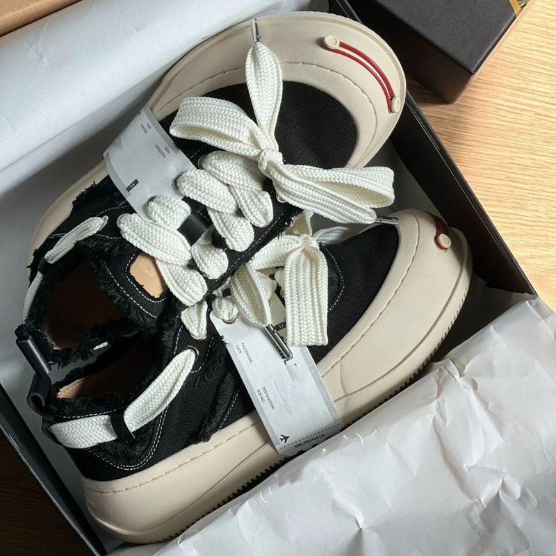 Tan Jianci's Same Style Open Smiling Canvas For Men And Women Thick Sole Heightened Cheese Cat Graffiti Big Head Couple_voghion.com