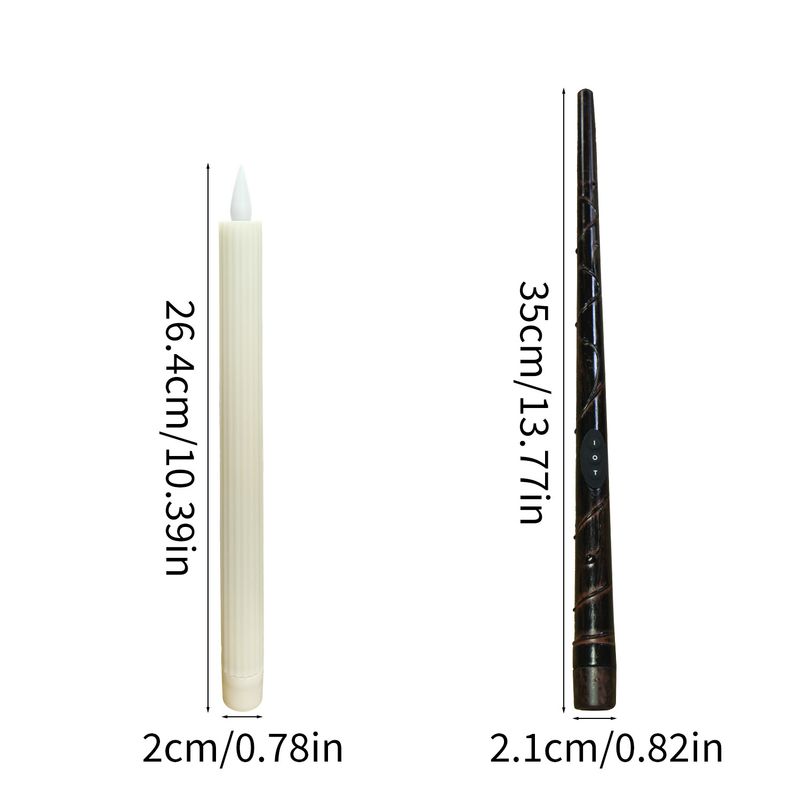 LED Floating Candles With Remote – Magic Wand Halloween Decor, 8 Colors, Timer, Waterproof For Pool/Wedding (Flickering Flame Effect)_voghion.com
