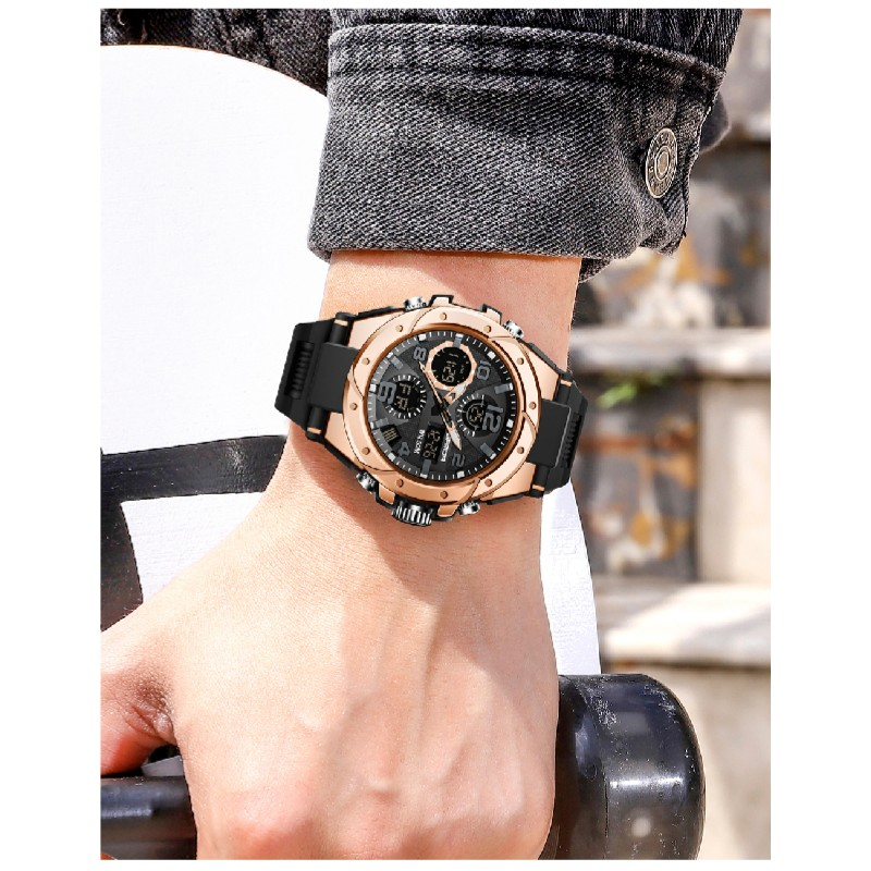 SANAD Top Luxury Men's Watch Sports Watch 5ATM Waterproof and Shockproof Alloy Dial Quartz Clock Casual Men's Watch_voghion.com