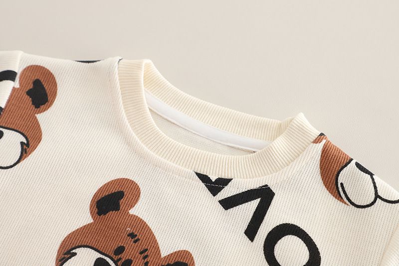 Primavera e autunno 2025, nuovo stile coreano, due pezzi, felpa con cappuccio per bambini, vestiti lavorati a maglia per bambini_voghion.com