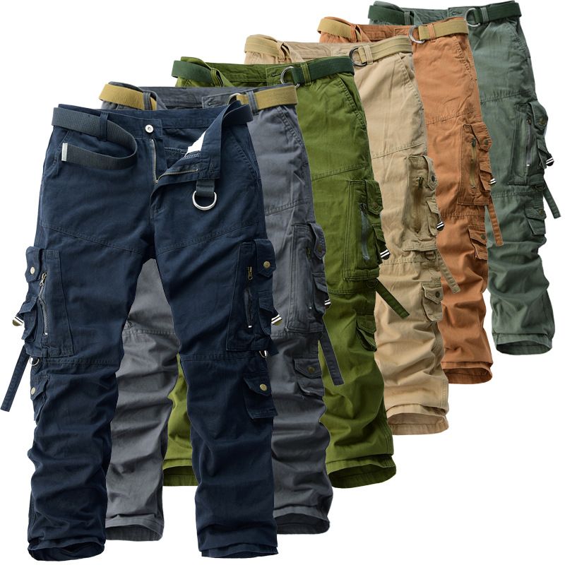 Premium Products Work With Multiple Pockets, Loose Work Clothes, Casual Pants For Men, Windproof, Wear-resistant, Cool And Handsome_voghion.com