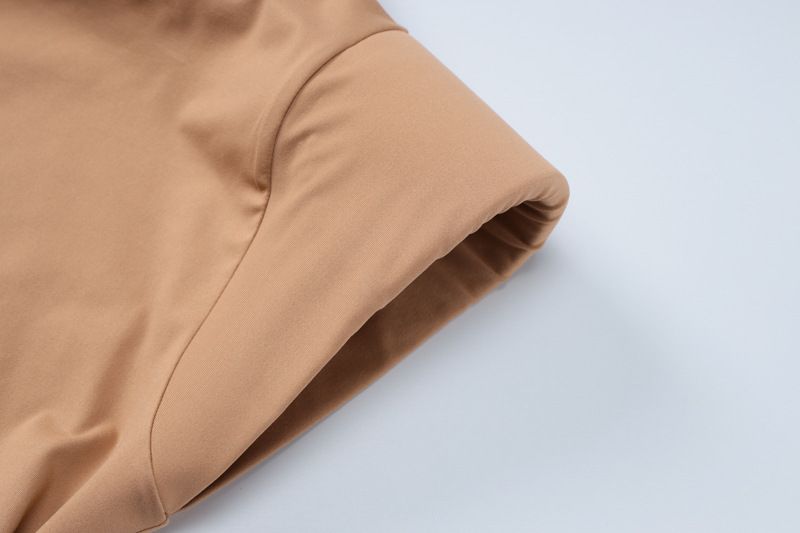 Women's clothing 2024 summer new product fashionable solid color slim fit sleeveless high neck hip hing dress wholesale_voghion.com