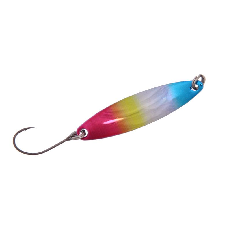 Makou Sequin Fish Bait Luya Bait Sequin Pure Copper Color Willow Leaf Sequin 4 Cm 3.5 G Cocked Mouth Bait_voghion.com