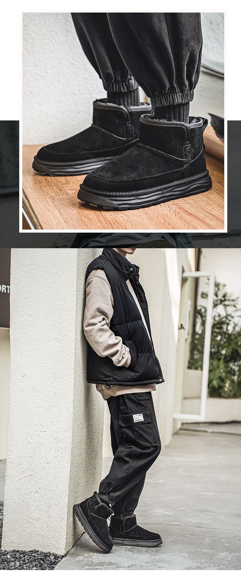 3273 sněhule s tlustou podrážkou, zvětšující plyš a bavlna, severovýchodní outdoorové martinské boty, pánské zahraniční obchod, exportní bavlněné boty_voghion.com