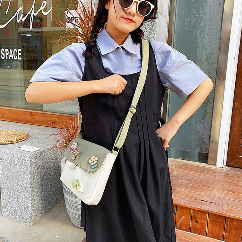 Lihao Dames Mooie Retro Grote Capaciteit Duurzame Canvas Crossbody Tas Schoudertas-Zwart_voghion.com