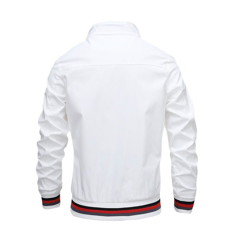 (Newly Added Cotton) Casual Set Men, Autumn Sports Solid Color Jacket And Pants For Men_voghion.com
