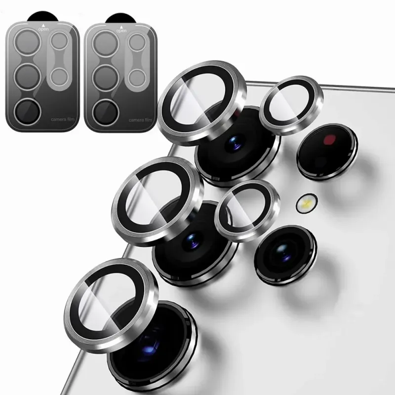 Für Samsung Galaxy S25 Ultra Plus S23 S24 Ultra Kameraobjektivschutz Gehärtetes Glas Kameraabdeckung Displayschutz Metallkratz_voghion.com
