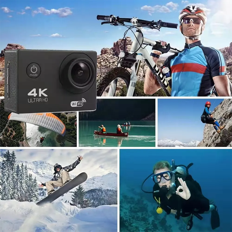 JW179 2023 Miglior produttore di vendita Wifi 30M Underwater Sport Action Camera 4k Bike_voghion.com