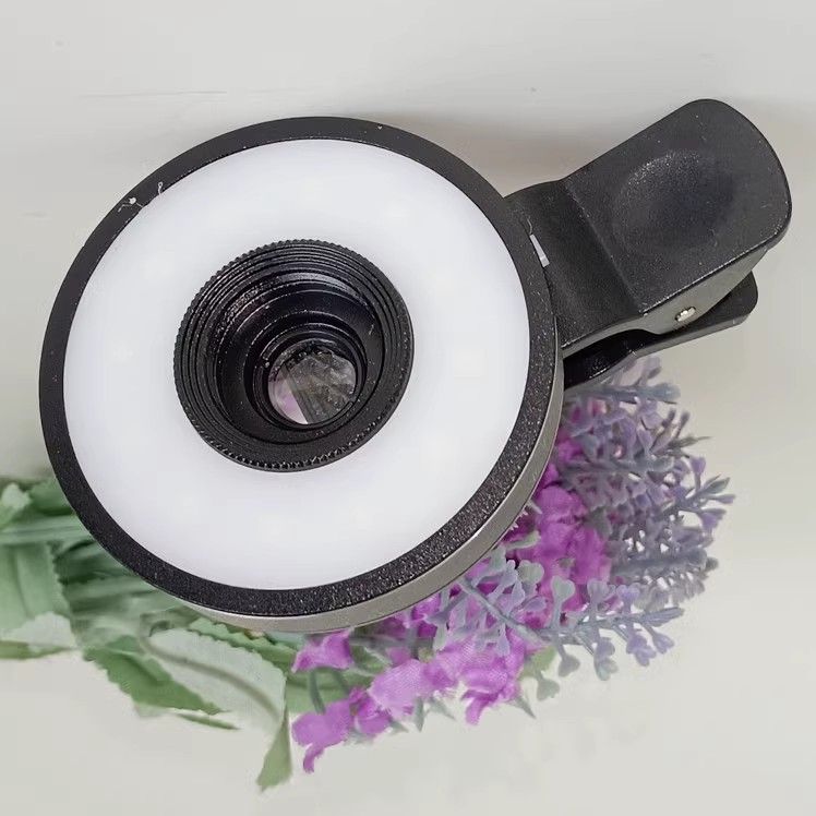 Anneau de téléphone portable, mise au point de photographie, LED, loupe 15X, clip, lentille, pièce d'argent, bijoux, timbre Emed, évaluation_voghion.com