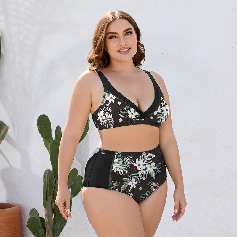 Hot Selling Bikini Sexy Plus Fat Plus Multi-Color Optional Split Swimsuit for Women_voghion.com
